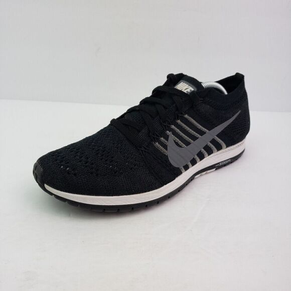 Nike Zoom Flyknit Streak Mens Size 7 Womens Sz 8.5 Black Sneaker Shoes 835994-01 main image 2